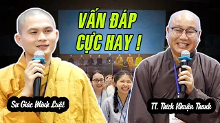 Sư Giác Minh Luật cùng quý Thầy Cô Ban Giáo Thọ trả lời VẤN ĐÁP CỰC HAY tại chùa Hoằng Pháp