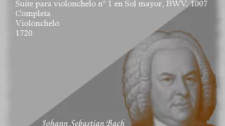 Cello suite No. 1 in G major (Prélude) - Bach