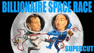 BILLIONAIRE SPACE RACE - Bezos v Musk (SUPERCUT)