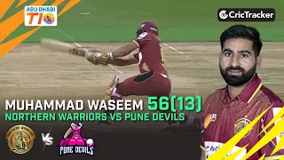 Northern Warriors vs Pune Devils | Muhammad Waseem 53(16) | Match 21 | Abu Dhabi T10 League Season 4