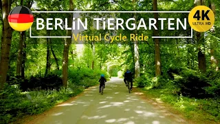 Berlin Tiergarten VIRTUAL CYCLE RIDE (4K) 🇩🇪