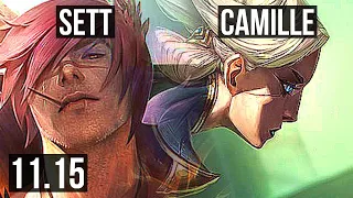 SETT vs CAMILLE (TOP) | 7/0/4, Godlike, 300+ games | KR Master | v11.15