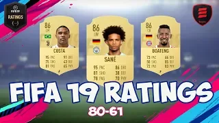 FIFA 19 RATINGS | TOP 80 - 61