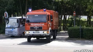Dachstuhlbrand - Alarmfahrt Feuerwehr Frankfurt