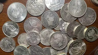 Hoard of Large Silver World Coins!!