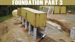 FOUNDATION PART 3: Ledger, Sonotubes, & 2nd Pour — CONTAINER HOUSE BUILD - Ep. 5