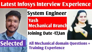 Infosys system engineer interview question| Infosys interview experience | Mechanical interview
