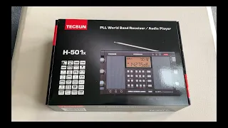 Tecsun H501x portable shortwave radio: Unboxing and a quick review of the main features