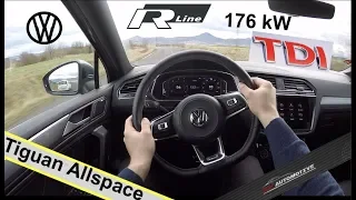 Volkswagen Tiguan Allspace *R-Line* (176 kW) 2.0 BiTDI POV Test Drive + Acceleration 0 - 200 km/h