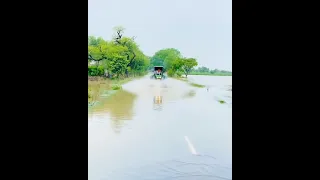 johndeere Tractor stunt in Flood☑️