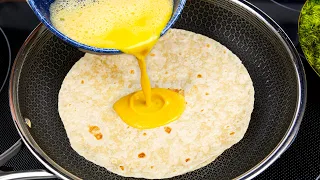 Pour Eggs on the Tortilla and You'll be Amazed at the Results! Simple and Delicious 🔝 15 recipes!