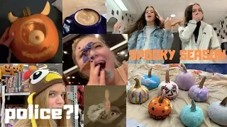 preparing for halloween (haunted house, dress up day, scary movies, pumpkin decorating & more)