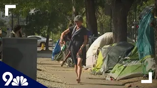 Homeless camp cleaned up in downtown Denver