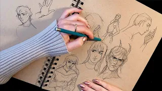 ASMR Quietly Sketching Next to You (no talking)