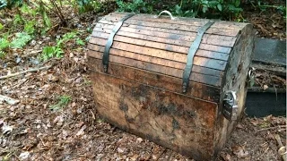 Found treasure chest while metal detecting!