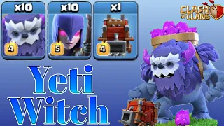 Yetis + Witches + EQ = 3 Star Attack!!! TH14 Attack Strategy। Clash of Clans