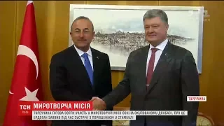 Туреччина підтримує введення миротворців ООН на Донбас