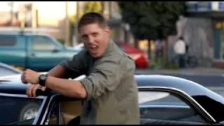 Supernatural - 04x06 - Yellow Fever - Eye of the Tiger - Dean lipsync & dance [ENG]