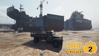 Tearing Down Largest Ships Around LIVE ~ Ship Graveyard Simulator 2 Steel Giants DLC (Stream)