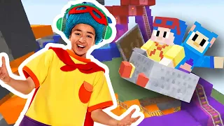 Roller Coaster Challenge: Sunday Morning Minecraft | Mother Goose Club Let's Play