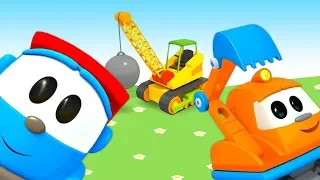 Leo the truck full episode cartoon: Construction & street vehicles for kids