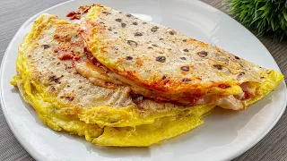 I have never eaten such a delicious QUESADILLA! Breakfast in 5 minutes, quick and easy!