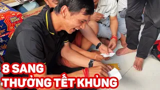 8 Sang THƯỞNG TẾT KHỦNG cho đệ tử về quê ăn tết