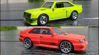 Ford Escort RS2000 and 1987 Audi Quattro Unboxing Hot Wheels 1/64