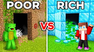Mikey Poor Tunnel vs JJ Rich Tunnel Survival Battle in Minecraft ? (Maizen)