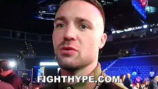 JOSH TAYLOR IMMEDIATE REACTION TO TERENCE CRAWFORD KNOCKING OUT SHAWN PORTER IN 10