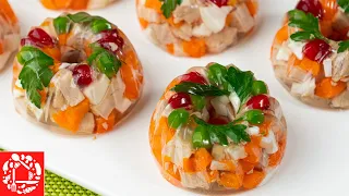 Порционное Заливное с мясом на Праздничный стол! Справится каждый!