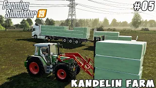 Selling silage bales, fertilizer spreading | Kandelin Farm | Farming simulator 19 | Timelapse #05