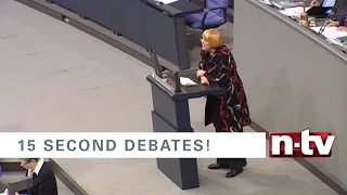 15 Sekunden müssen reichen. Die kürzesten Debatten zur Bundestagswahl - Claudia Roth