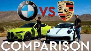 2022 BMW M4 Competition xDrive vs. 2022 Porsche 911 Carrera