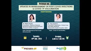 UPDATES IN MANAGEMENT OF POST COVID INFECTIONS & COVID-19 VACCINATION