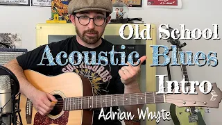 The COOLEST Acoustic Blues intro - Mule Skinner Blues Jimmie Rodgers - Lesson by Adrian Whyte