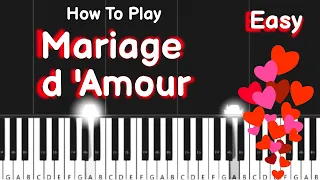 Mariage d'Amour (Spring Waltz) Chopin - Easy Piano Tutorial