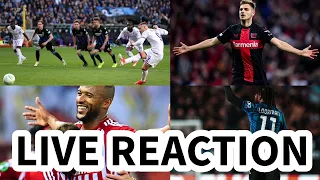 FIORENTINA VS OLYMPIACOS AND ATALANTA VS LEVERKUSEN FINAL | LEVERKUSEN UNBEATEN | LIVE REACTION