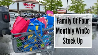 Monthly WinCo Grocery Haul