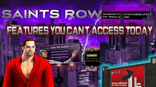 Saints Row Features You Can't Access Today