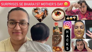 SURPRISES SE BHARA 1st MOTHER’S DAY || TRIED INSTAGRAM HACKS 👍🏼😱👎🏼||ROHINIDILAIK