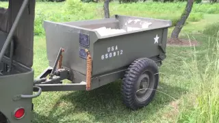 1941 Willys MB and 1943 Converto Airborne Dump Trailer