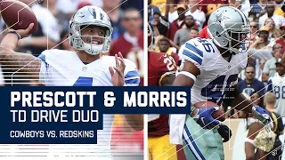 Prescott Leads Cowboys Downfield for Morris TD after Church's INT! | Cowboys vs. Redskins | NFL