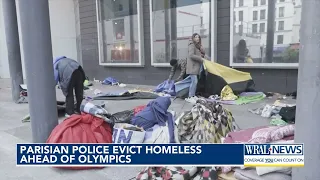 French police evict homeless of Paris Olympics