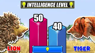 Big Cat Family Intelligence Comparison | Animal Tier List [S1] | SPORE