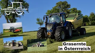 Grasernte | Mähen, Schwaden, Rundballenpressen und wickeln | Valtra | One day of silage | 1 Schnitt