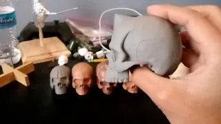 My Skulls I sculpted: Polymer Clay Skulls