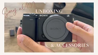 Unboxing the Sony a6400 Mirrorless Camera & Accessories | BEST mirrorless camera under $1000 | 2023