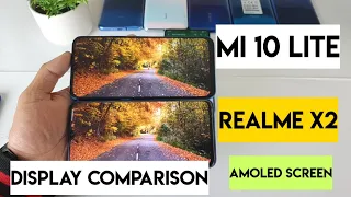 Realme x2 vs mi 10 lite display comparison review