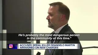 Suspected serial killer Deangelo Kenneth Martin arraigned on charges in assault of second woman
